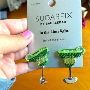 Limited edition Sugarfix by Baublebar In The Limelight dangle stud back earrings